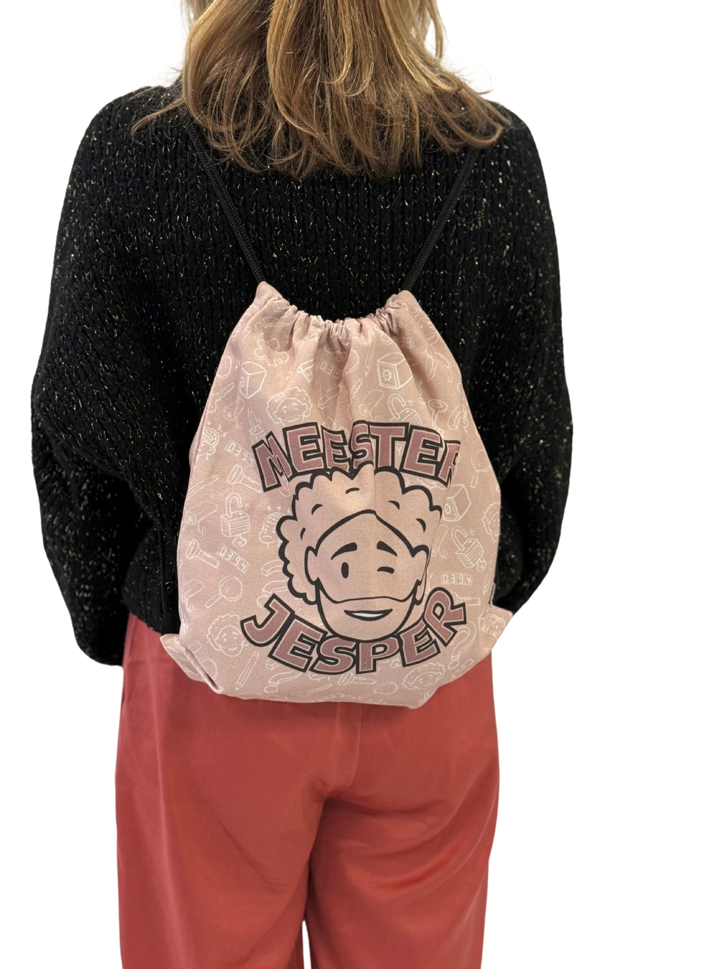 Meester Jesper- Gymtas beige