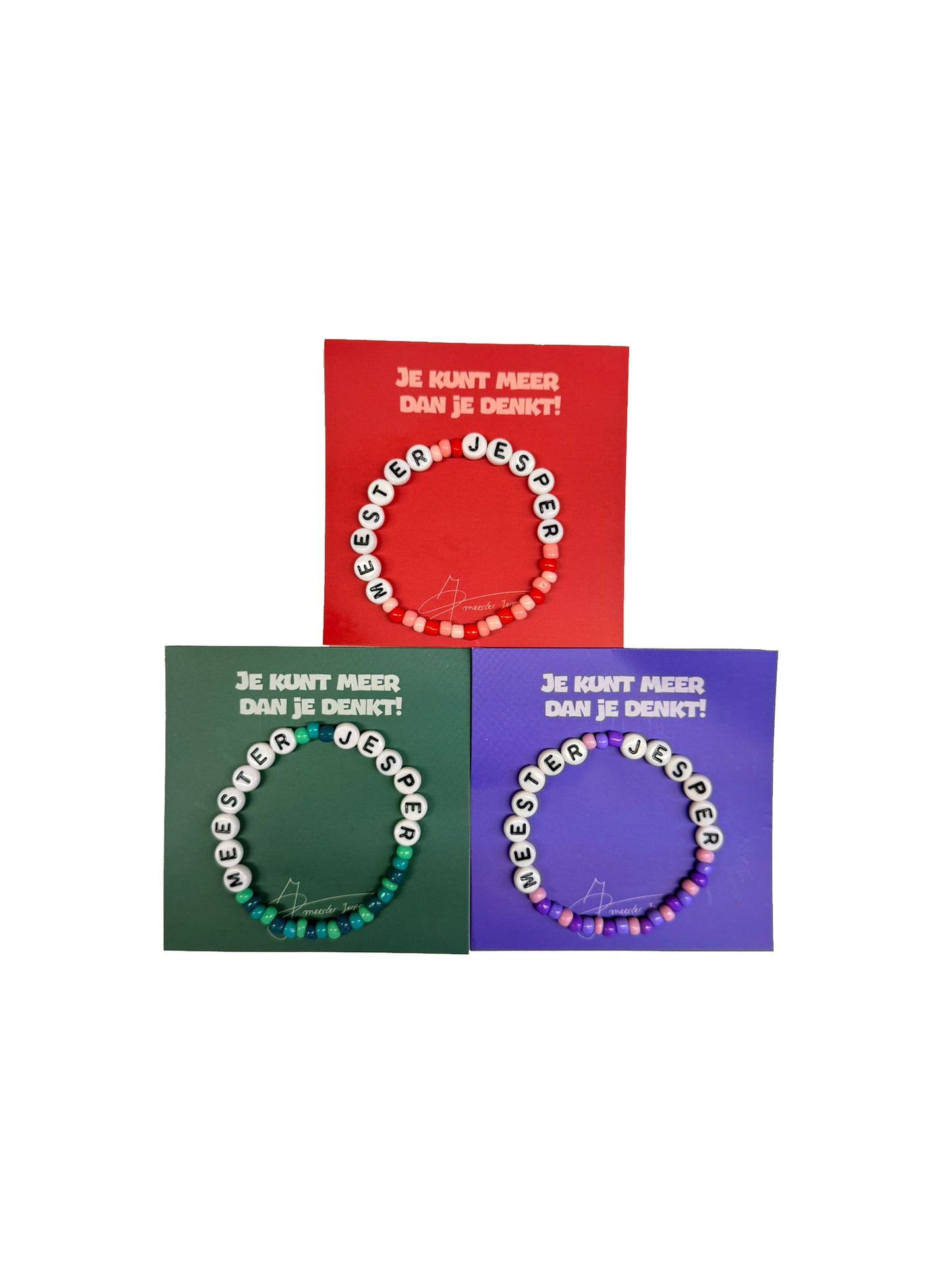 Meester Jesper - Drie kralen armbandjes